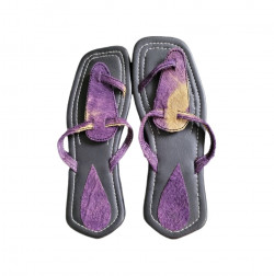 Sandale artisanale violette