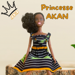 AYA-Poupée artculée de 30 cm - Collection Princesse Akan