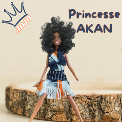 ADJO - Poupée Articulée de 30 cm - Collection princesses Akan
