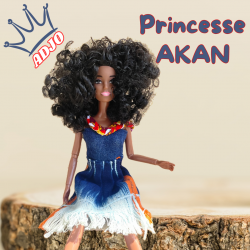 ADJO - Jolie Poupée Articulée de 30 cm - Collection princesses Akan
