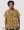 Chemise hawaïenne mixte en wax pur coton -Enigma- jaune or